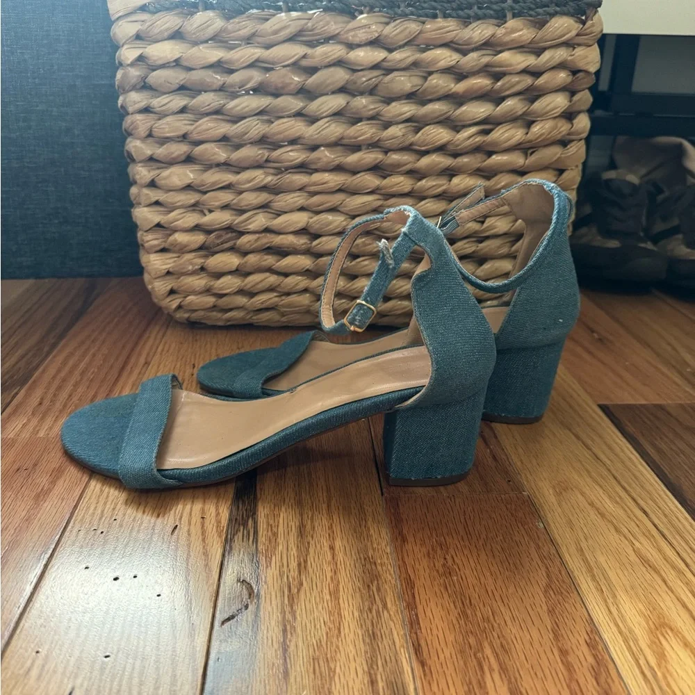 DONATING TMRW ! Denim heels! - Picture 4 of 6